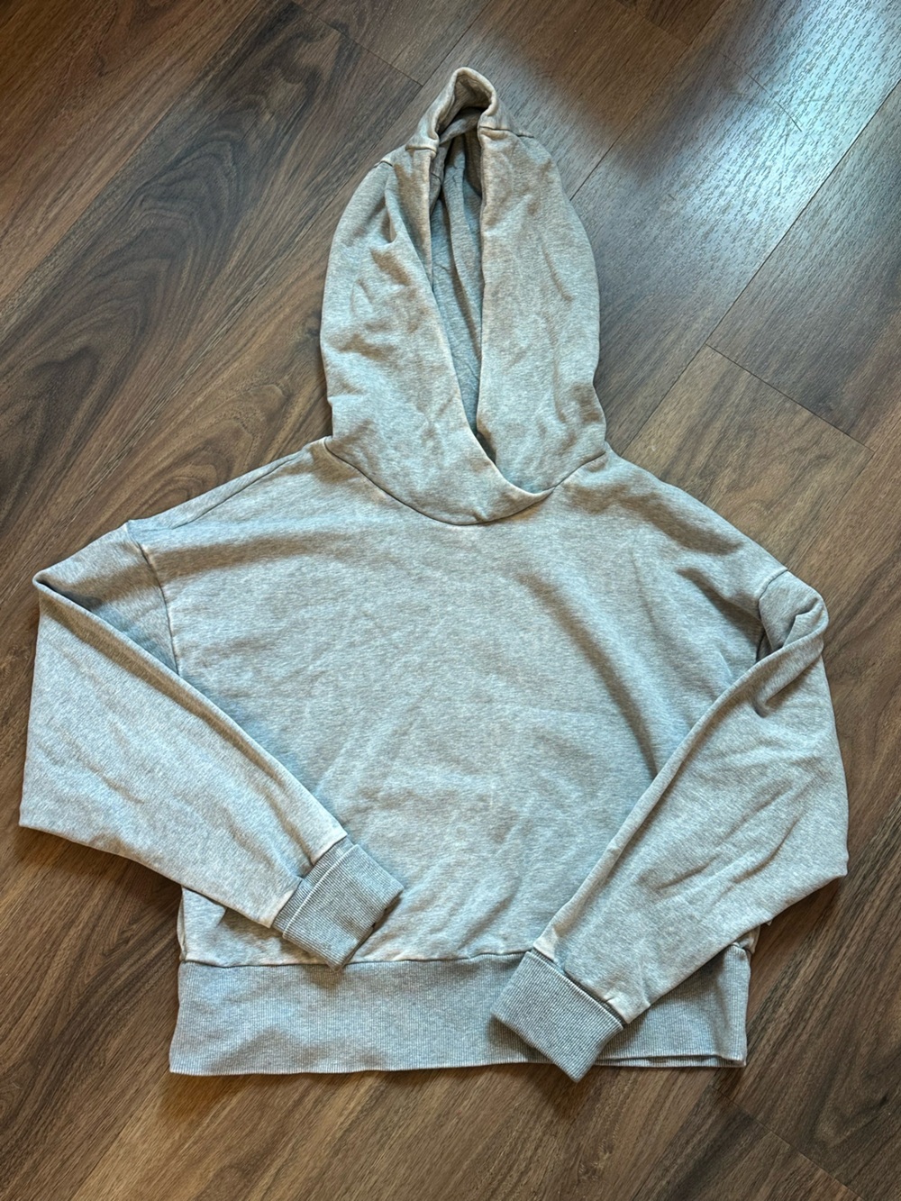 JoyLab Light Gray Crop Hoodie